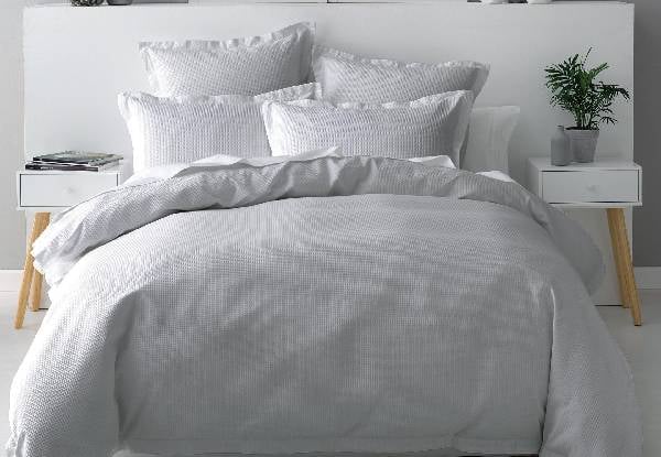 Nova Duvet Cover Set - Available in Four Colours, Three Sizes & Option for Extra European Pillowcase — photo 3