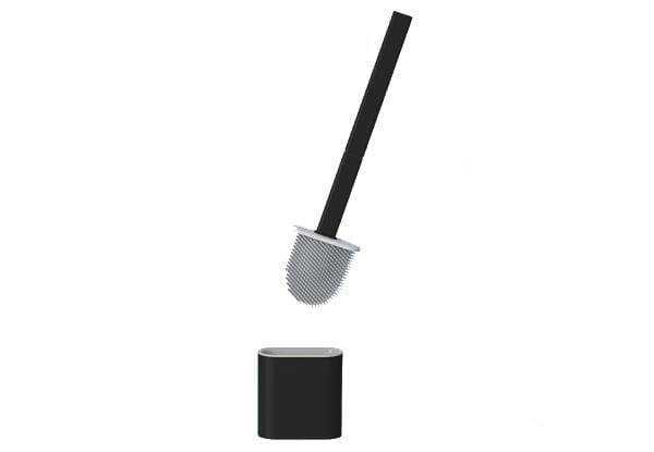 Silicone Toilet Brush with Holder - Three Colours Available — photo 5