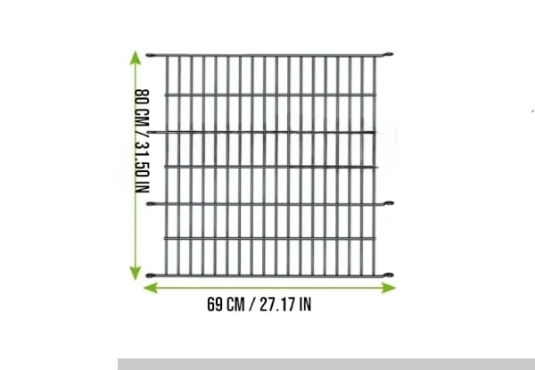 10-Panel Metal Garden Barrier Fence — photo 3