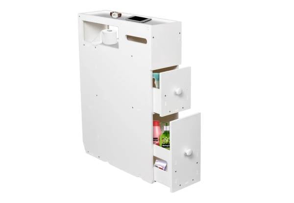 Slide-Out Bathroom Floor Cabinet