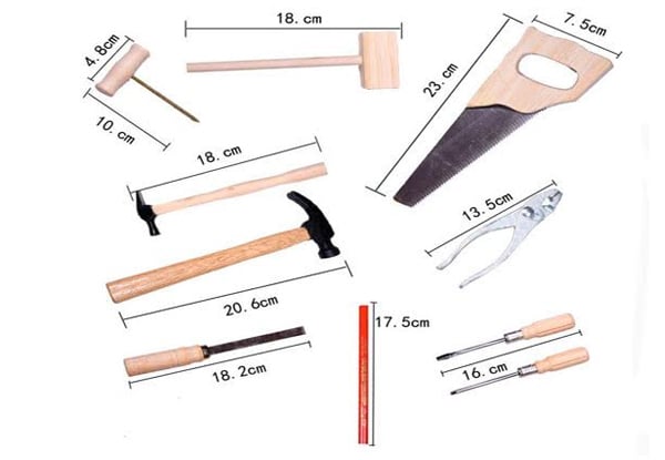 16-Piece Wooden Toy Tool Set — photo 3