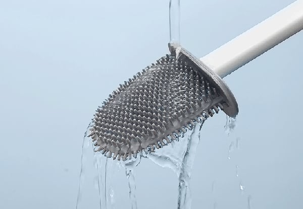 Silicone Toilet Brush with Holder - Three Colours Available — photo 6