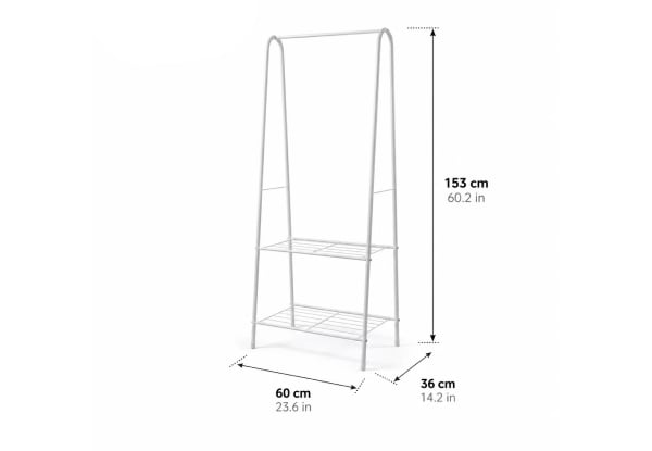 Entryway Clothes Rack Storage with Shelf — photo 4
