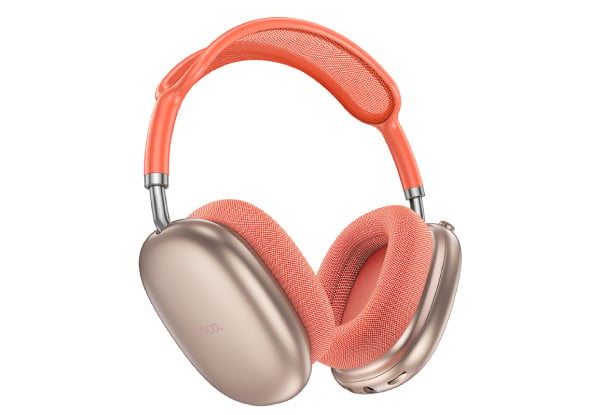 Hoco Premium Headphones w Micro SD & Aux Pink — photo 2