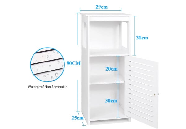 Freestanding Bathroom Storage Cabinet — photo 4
