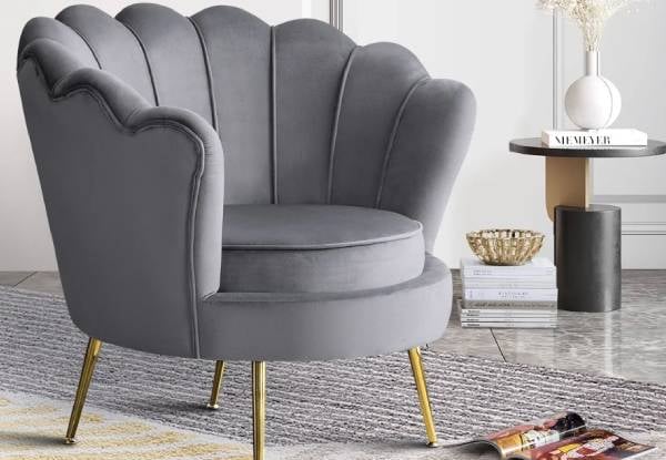 Luxury Velvet One-Seater Sofa Chair - Available in Two Colours — photo 5