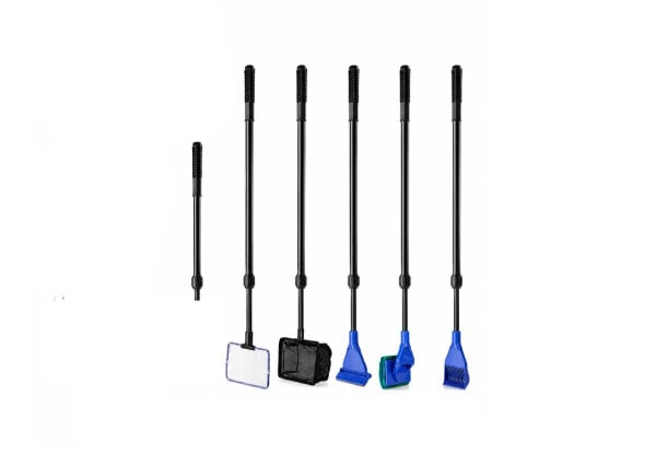 Six-in-One Telescopic Aquarium Cleaning Kit