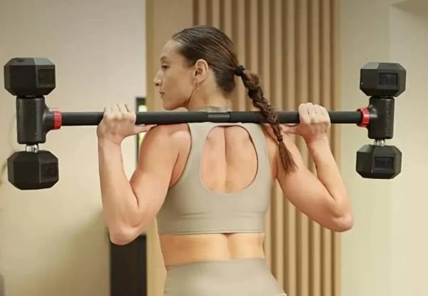 Adjustable Dumbbell Converter - Option for Curl or Straight Bar — photo 6