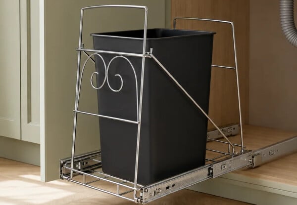 Under-Sink Pull-Out Trash Bin Holder — photo 3