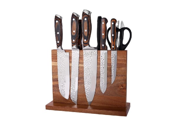 Double-Sided Wooden Magnetic Knife Block Holder — photo 4