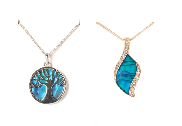 Pāua Pendant Jewellery Range - Six Options Available