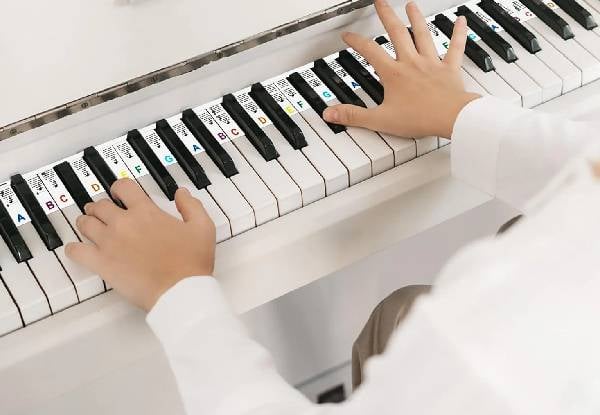 Removable 88-Key Keyboard Note Labels