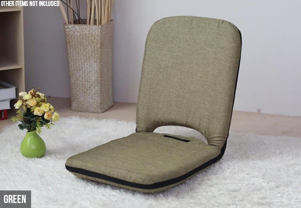 High-Backed Portable Floor Chair - Four Colours Available — photo 5