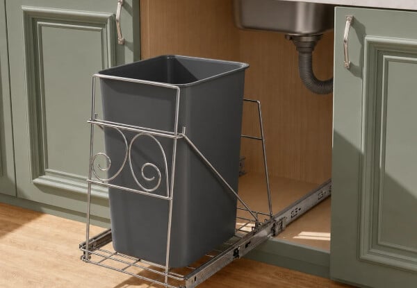 Under-Sink Pull-Out Trash Bin Holder