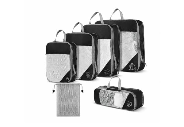 Six-Piece Compression Packing Cubes Travel Organiser Set - Available in Four Colours — photo 5