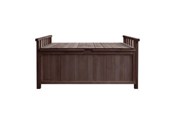 Outdoor Patio Wooden Storage Box Bench - Available in Two Colours — photo 2