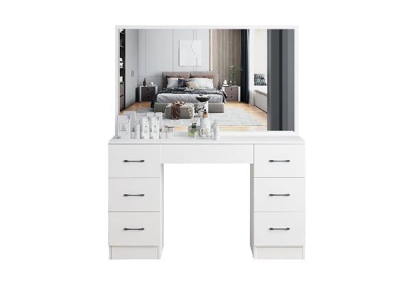 Vanity Dressing Table Set with Mirror & Drawers - Three Colours Available — photo 7