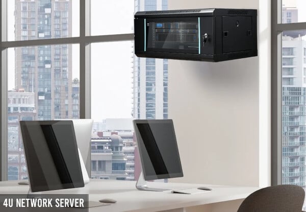 19-Inch Deep Wall-Mounted Network Server Cabinet - Available in Five Options