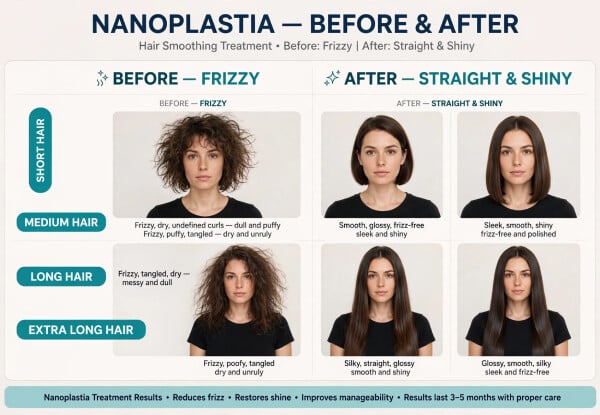 Nanoplastia Hair Smoothing Treatment - Options for Short, Medium, Long or Extra Curly Hair — photo 5