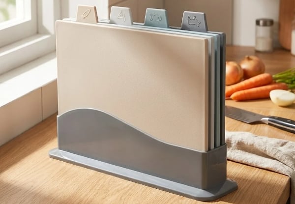 Four-in-One Colour-Coded Cutting Board Set — photo 2