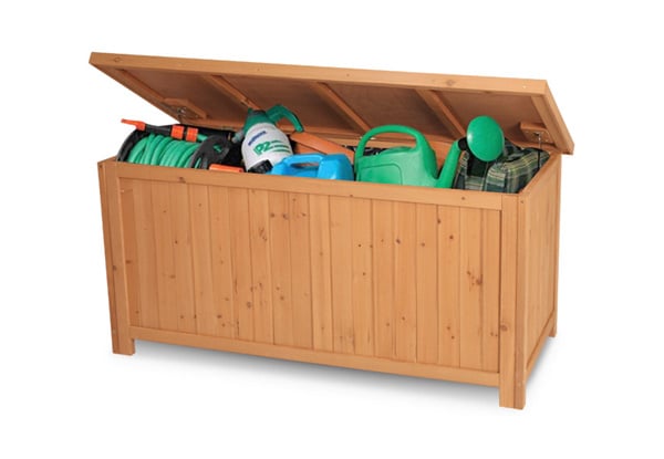 $149 for a Wooden Outdoor Storage Box