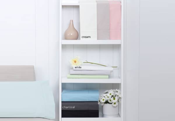 250T Poly Cotton Sheet Set - Available in Three Colours & Two Sizes — photo 2