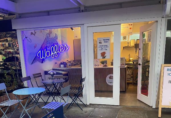 Delicious Hot Waffles with Ice Cream at Sweet As Waffle Hut in the Surfside Mall - Options for up to Four People — photo 3