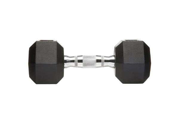 Two Rubber Encased Hex Dumbbell - Option for 5kg, 10kg, 15kg or 20kg — photo 3