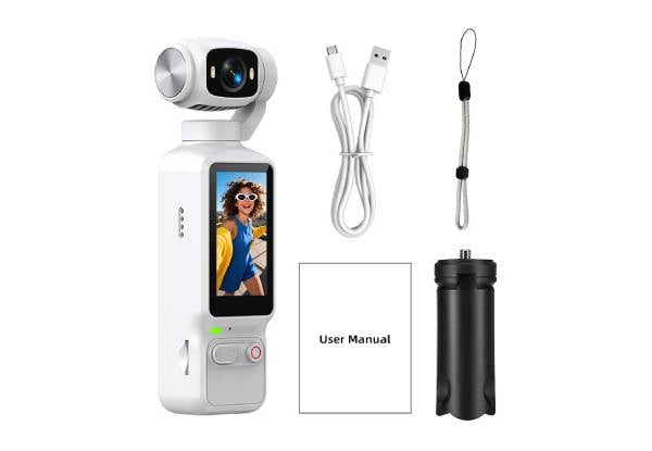 Extreme Pocket 360 Gimbal Vlogging Camera - White