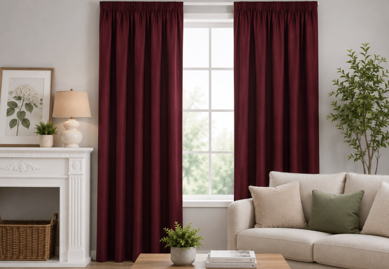 Thermal Pencil Franklin Pleat Curtain - Available in Two Colours & Six Sizes — photo 2