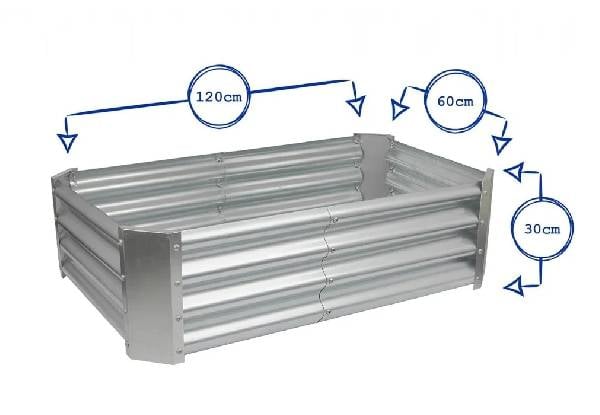 Rectangular Galvanised Raised Garden Bed - Available in Two Sizes — photo 3