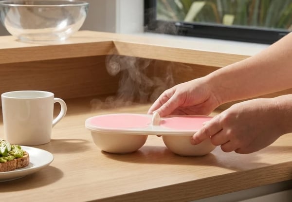 Two Microwave Egg Poacher Bowl — photo 4