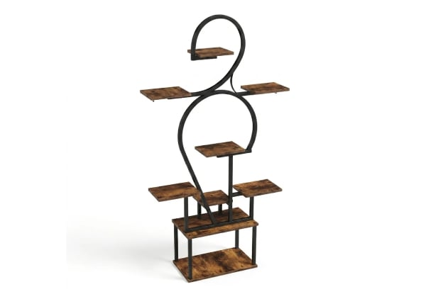Six-Tier Curved Plant Stand