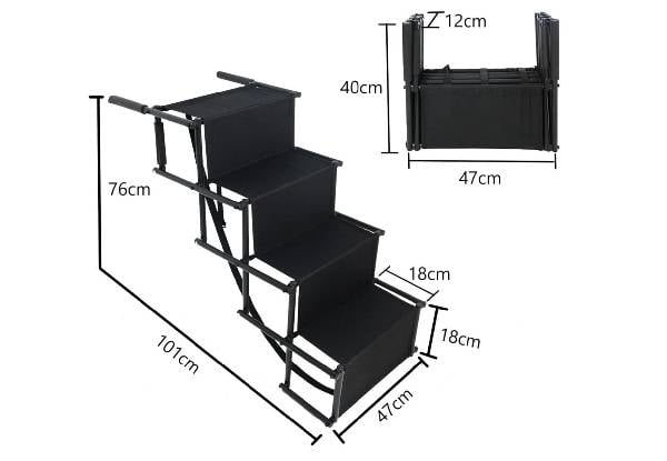 Four-Step Foldable Dog Stairs — photo 3