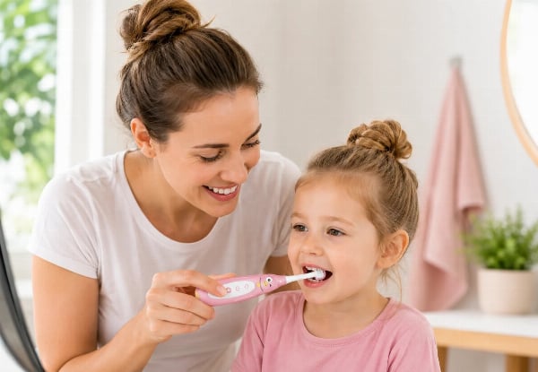 Three-Sided Kids Electric Toothbrush Bundle - Available in Three Colours — photo 2