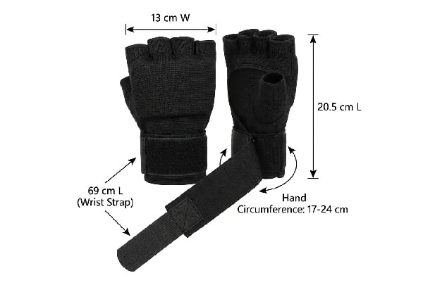 Half Finger Gel Boxing Inner Hand Wrap — photo 5