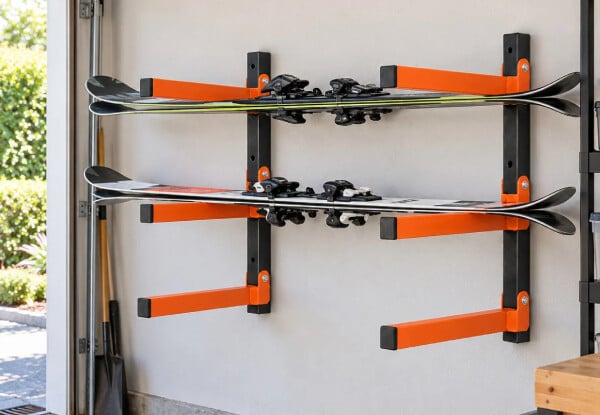 Three-Tier Wall-Mounted Foldable Storage Rack — photo 2