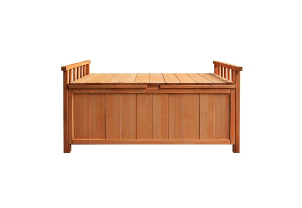 Outdoor Patio Wooden Storage Box Bench - Available in Two Colours — photo 5