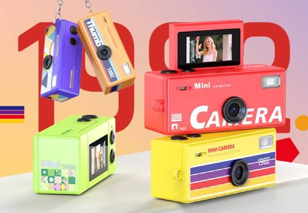 Retro HD 12MP Vintage Mini Digital Camera Black — photo 5