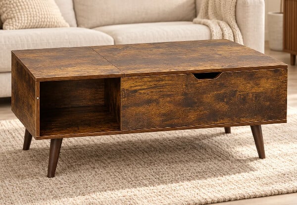 Lift Top Coffee Table with Hidden Storage
