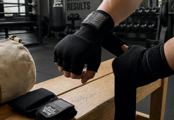 Half Finger Gel Boxing Inner Hand Wrap — photo 3