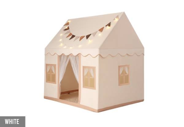 Kids Playhouse Play Tent with Mat & Lights - Three Colours Available — photo 2
