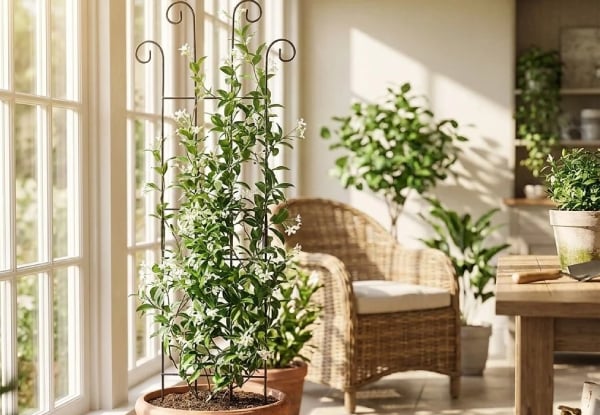 Four-Piece Metal Garden Trellis for Climbing Plants — photo 4