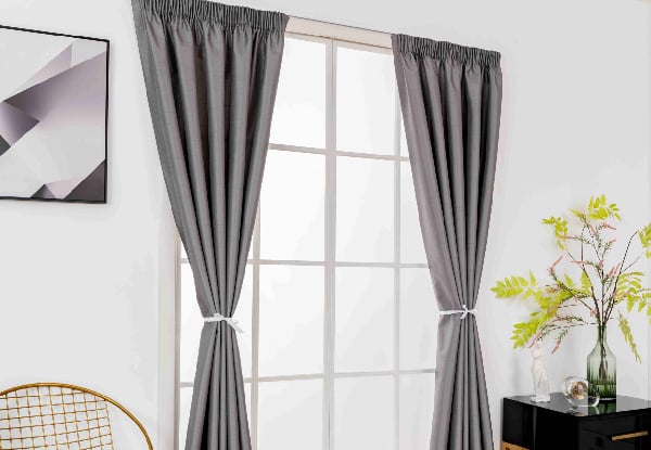 Pair of Thermal Readymade Curtains - Available in Three Colours & Six Sizes — photo 9