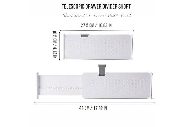 Four-Piece Telescopic Drawer Divider - Available in Two Sizes — photo 3