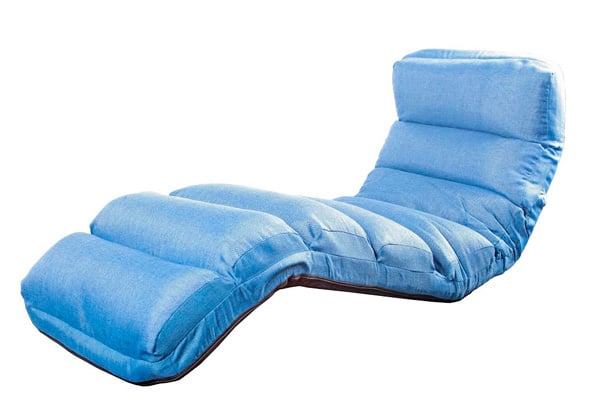 Blue Floor Folding Lounge Chair — photo 2