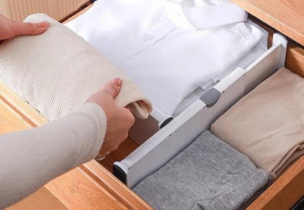 Four-Piece Telescopic Drawer Divider - Available in Two Sizes
