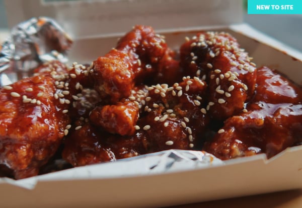 Ten Pieces of  Original, Korean Style or Half & Half Fried Chicken with Dessert - Option to incl. Bubble Tea