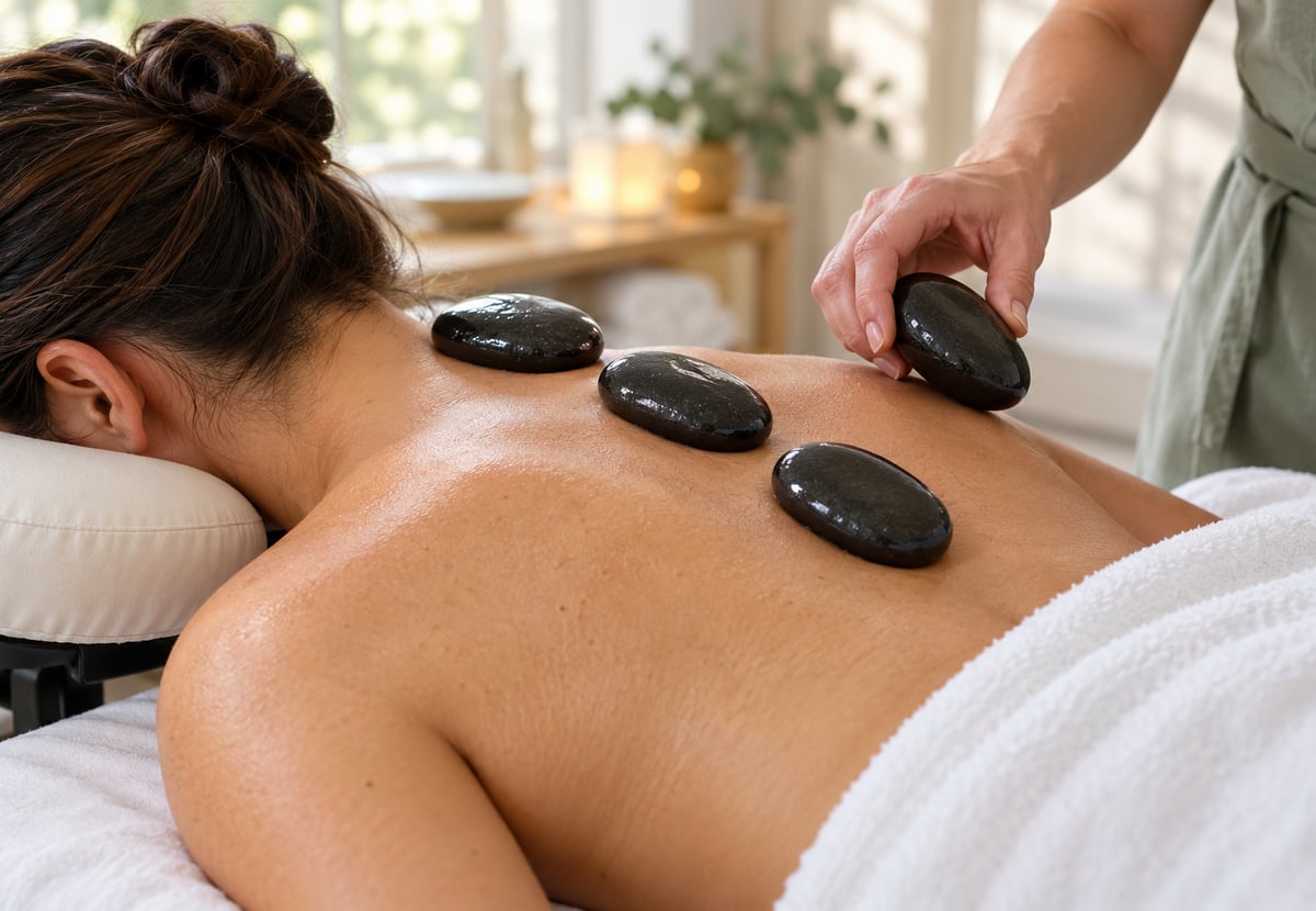 Hot Stone Massage for Women - Options for 30, 60 or 90 Minutes - Wellington CBD