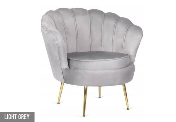 Luxury Velvet One-Seater Sofa Chair - Available in Two Colours — photo 4